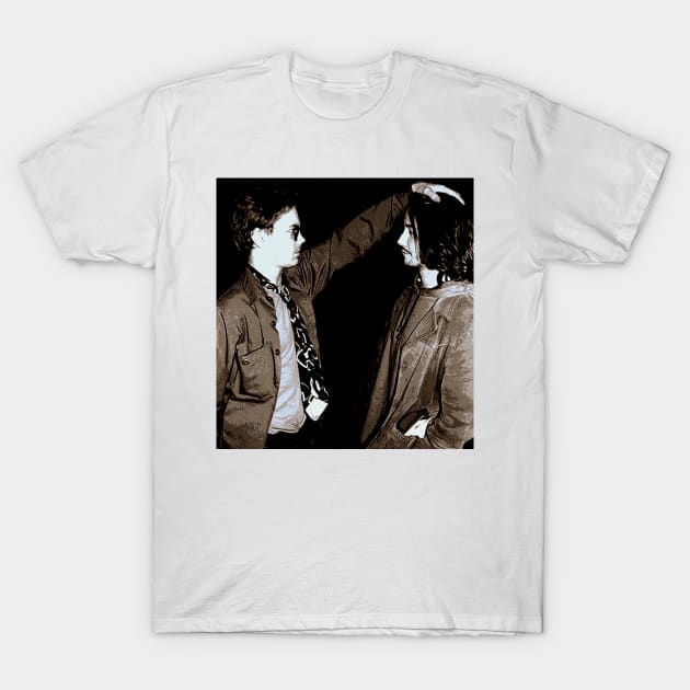 keanu reeves river phoenix T-Shirt by oryan80